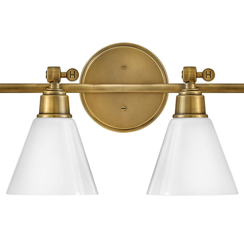 Coiffeuse à quatre lumières Arti, Laiton héritage