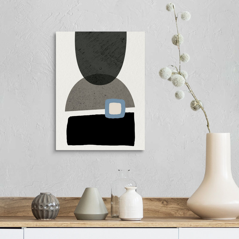 "Mid Century abstract 3" par Urban Epiphany, reproduction d’art sur toile, H 16 po x l 12 po x P 1,25 po, Toile tendue
