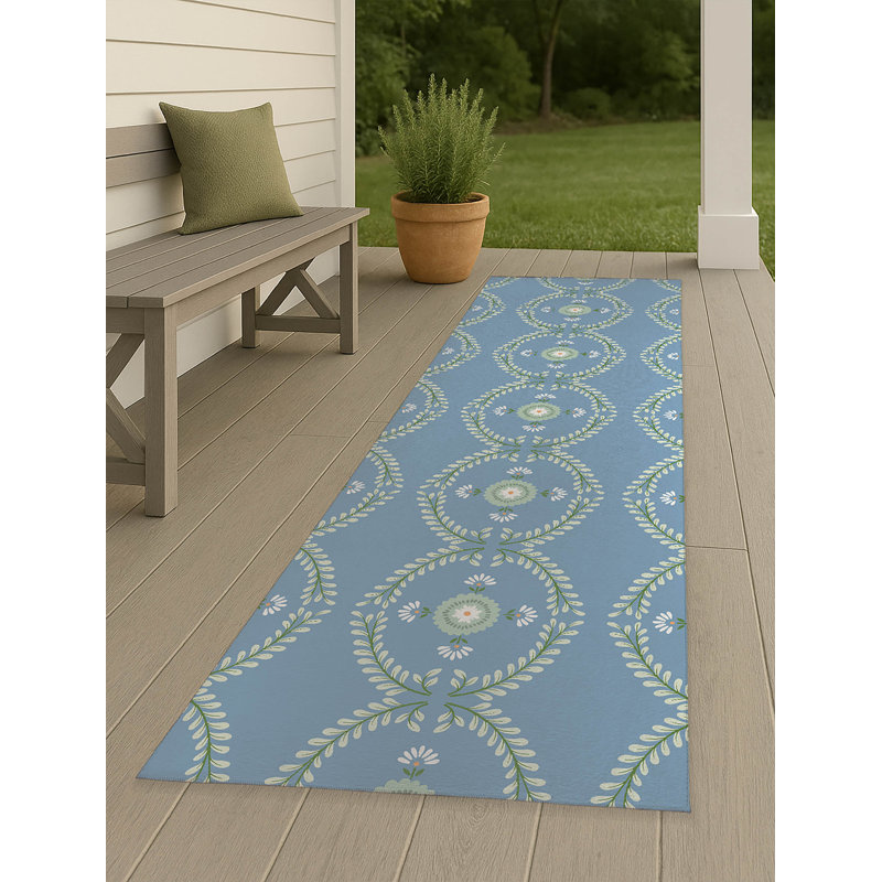 Tapis d'extérieur antidérapant Bree, Tapis de couloir 2 pi 6 po x 8 pi