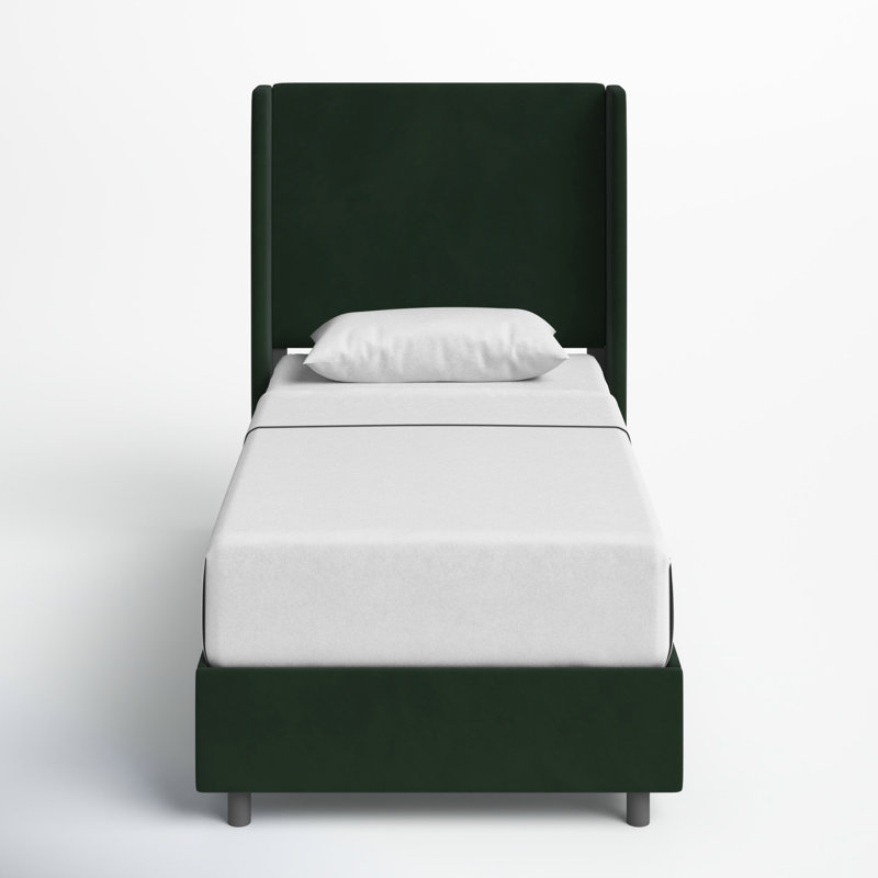 Tilly Upholstered Wingback Bed, Twin, Classic Ivory Boucle