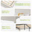 Ensemble de grand lit et table de chevet-123386586