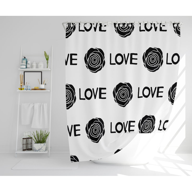 Donahoe Polyester Shower Curtain, 168cm H x 168cm W