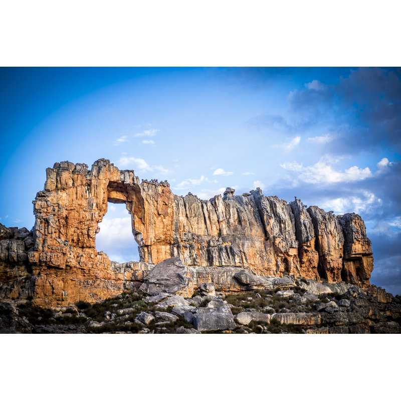 Wolfberg Arch Mountain by Govanbasson - Wrapped Canvas Print, 30cm H x 46cm W