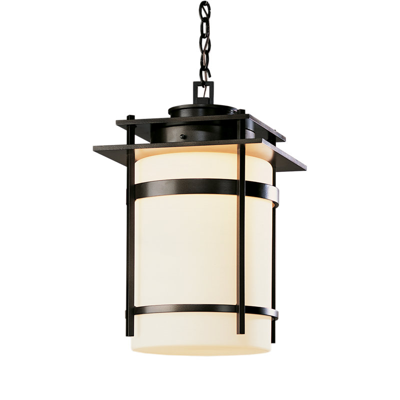 Banded Outdoor Pendant, Black