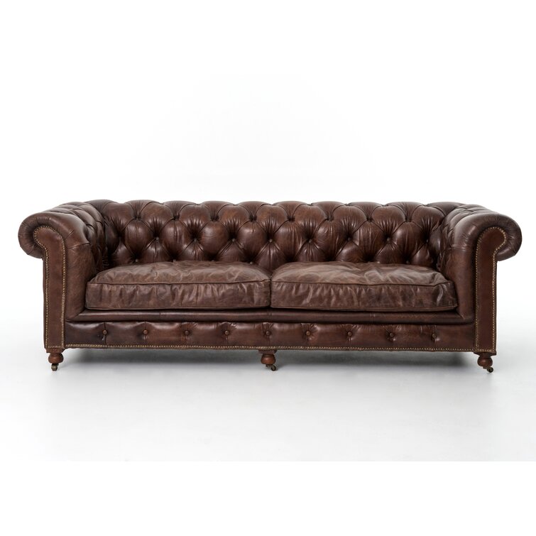 Four Hands Conrad Leather Sofa & Reviews | Perigold