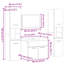 Mounting / Installation Required Bathroom Storage Furniture Set