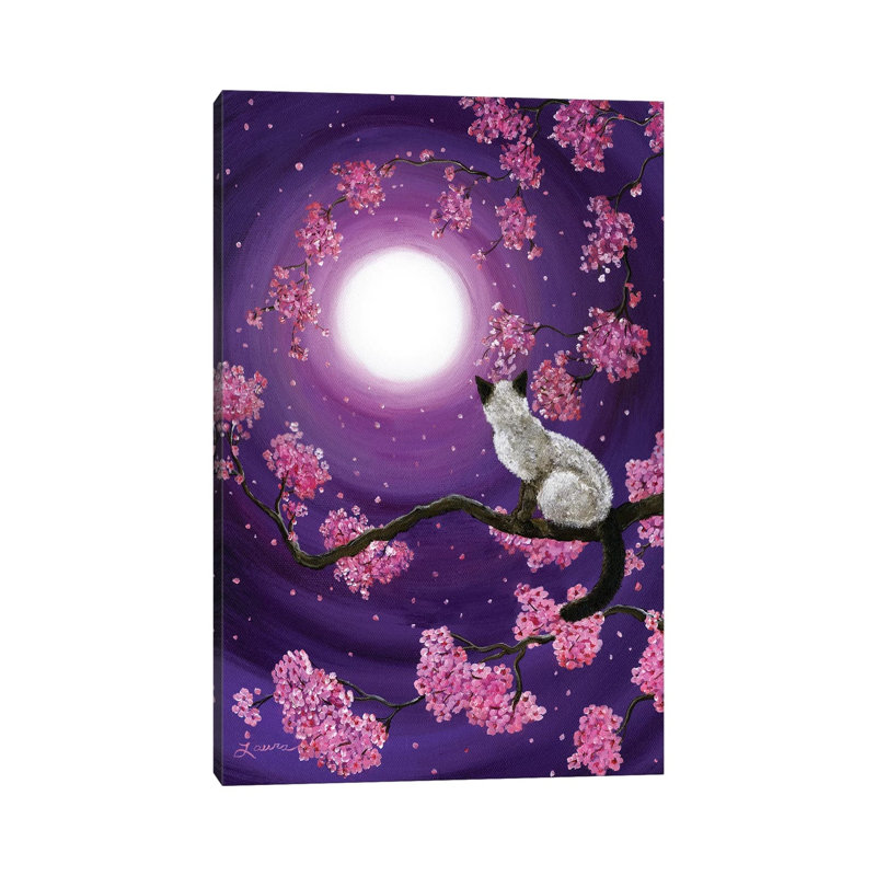 Dancing Pink Petals by Laura Iverson - Wrapped Canvas Print, 20.32 cm H x 30.48 cm W