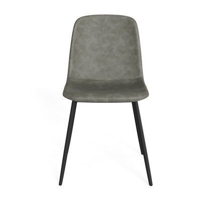 Chaise rembourrée en similicuir Kody 