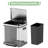 Dual Compartment Step Trash Can, 9.5 Gallon