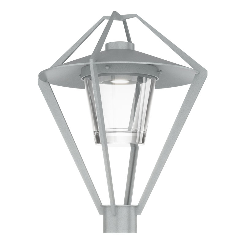 Stellar Post Light - Clear Glass, Coastal Burnished Steel
