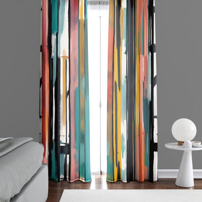 Emelen Semi Sheer Curtain Pair