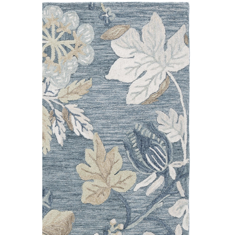 Jardin Hand Tufted Wool;Cotton Floral Indoor Rug, Square 6'