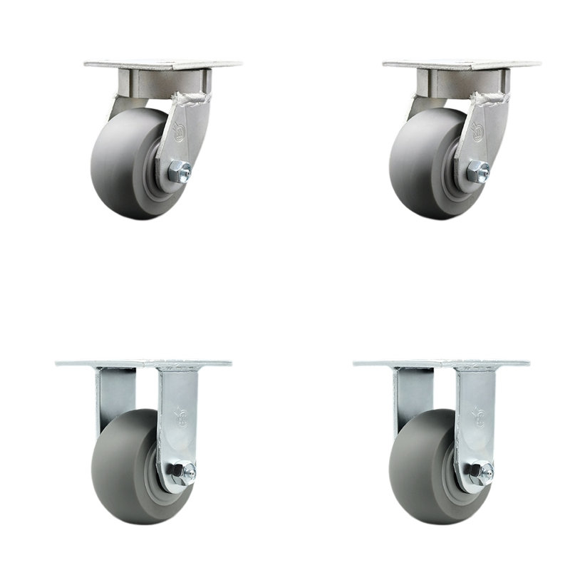 Ensemble de roulettes pivotantes en Kingpinle