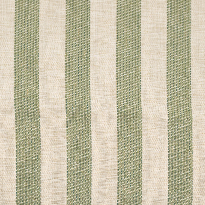 Indira Pillow Cover & Insert, Fez Green Striped, Square 15.75"