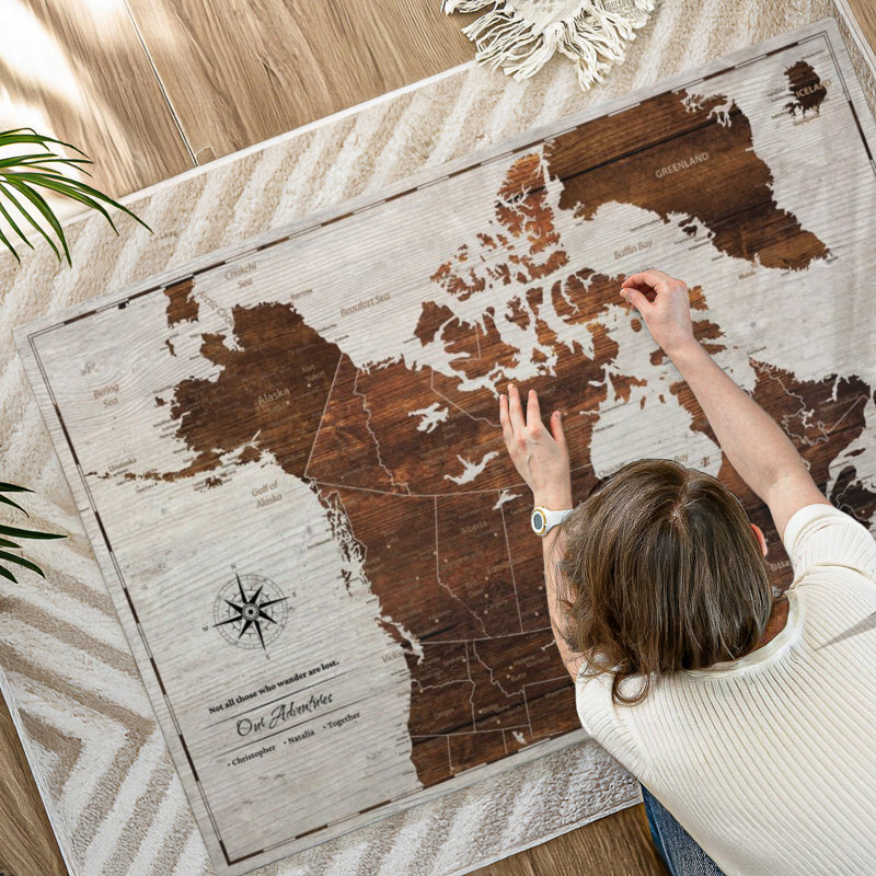 Épinglette personnalisée en bois clair Canada Altaira, H 34 po x l 51 po, Oui