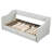 Twin XL to King Size Upholstered Daybed with Two Drawers, Beige-1497094562