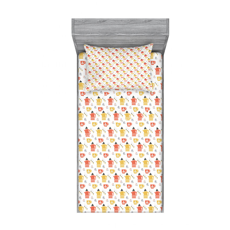 Scandinavian Microfiber Sheet Set, Twin XL Sheet Set with Fitted Sheet
