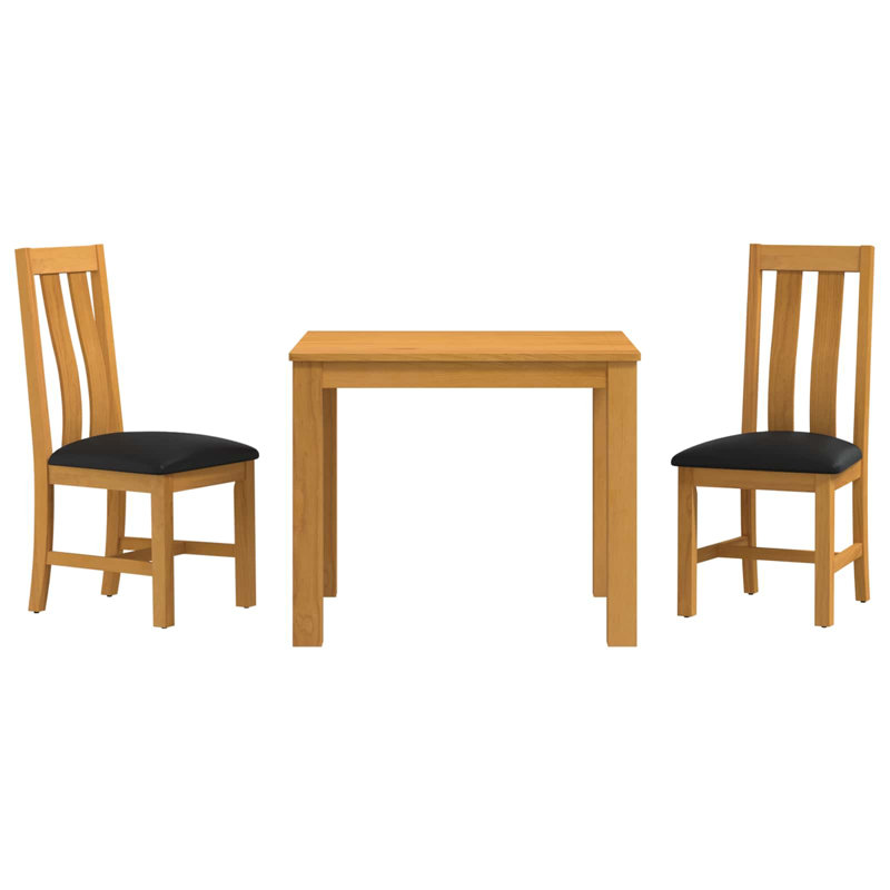 Oak Solid Wood Dining Set, 3