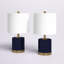 Ensemble de lampes de table bleu marine / or 20,5 "Livsey