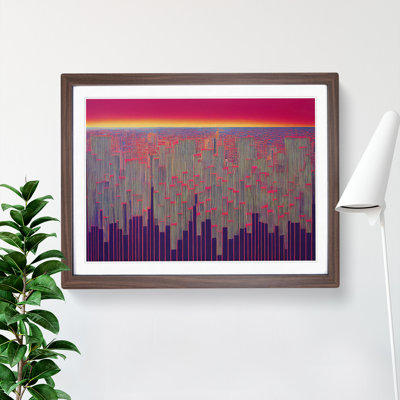 Urban Skyline Architecture Abstract - Framed Print