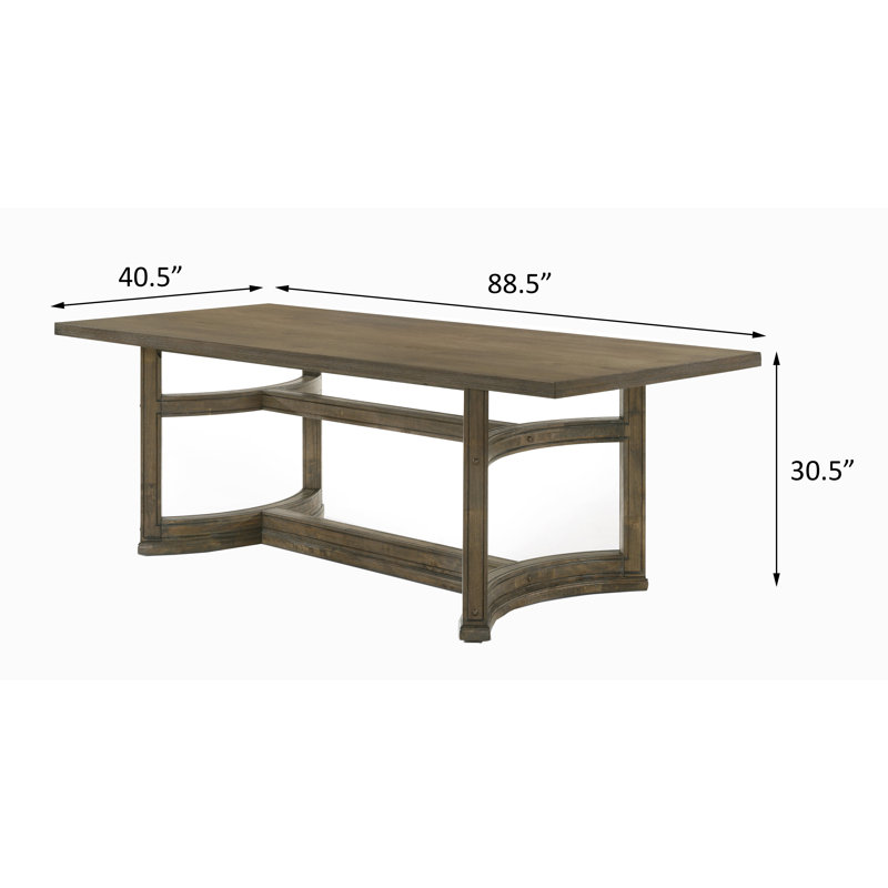 Table de salle à manger à tréteaux Juelz