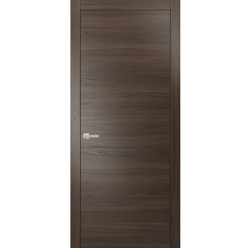 Porte standard en bois Planum, 28 po x 80 po, Chocolat