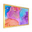 Mauve et bleu abstrait luxueux fluide - Peinture sur toile-67322991-67322992