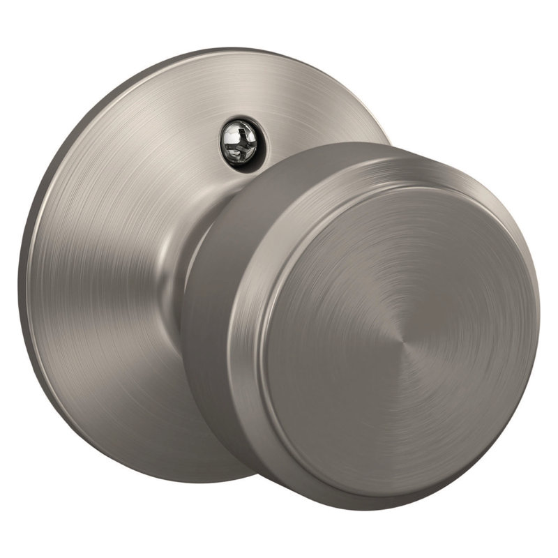 Bowery Passage Knob (Hall & Closet), Satin Nickel, Circle