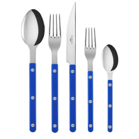 Sabre Paris
Lapis Blue Bistrot Solid 5 - Piece Stainless Steel Flatware