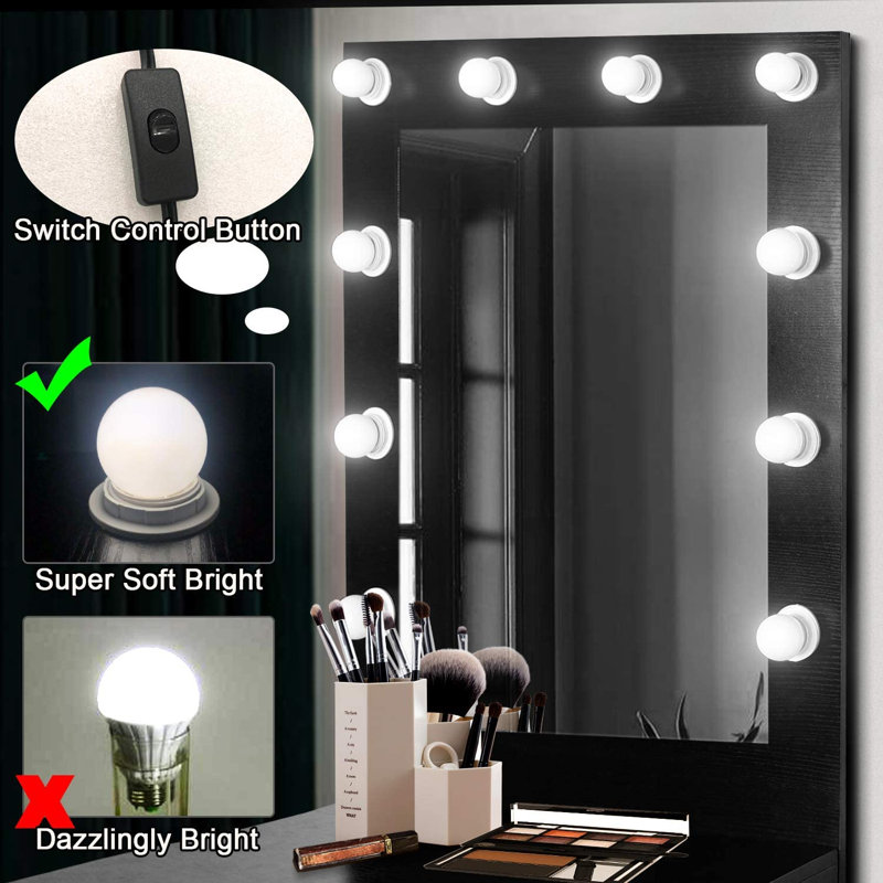 Coiffeuse avec Miroir dorukhan, Noir
