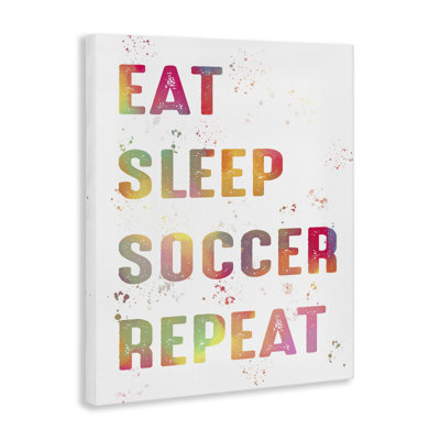 Toile de motif de soccer pastel, design par Marcus Prime