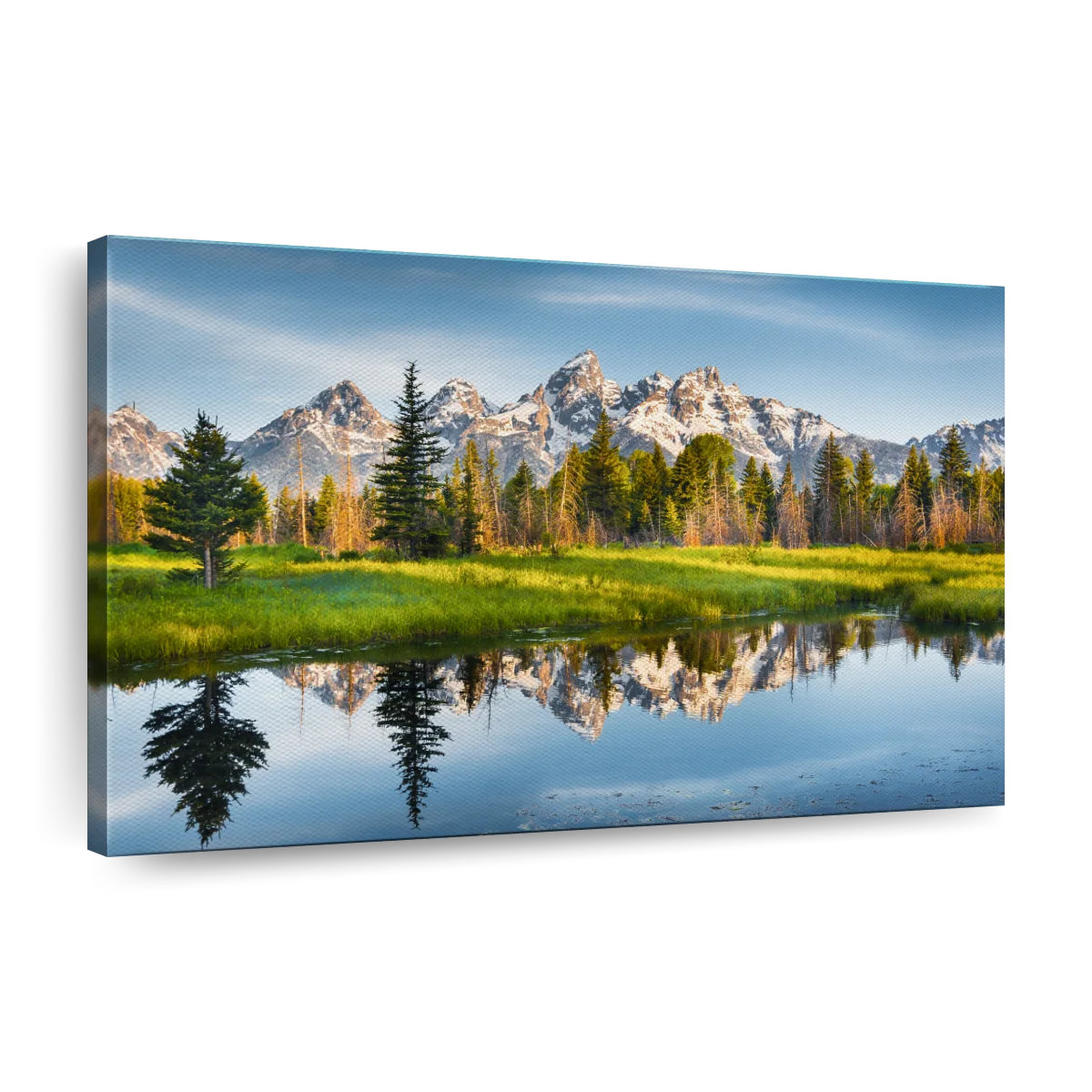 Loon Peak® Grand Teton Reflection On Canvas Print | Wayfair
