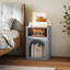 HOMCOM Bedside Table Bedside Cabinet 2 Open Compartments-353307717