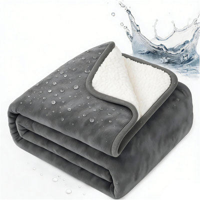 Waterproof Blanket For Couples(80X60 Inch）, Waterproof And Stain Proof, Absorbent, Washable Bed Protector For Couples, Liquid-Resistant Throw For Mattress Protection