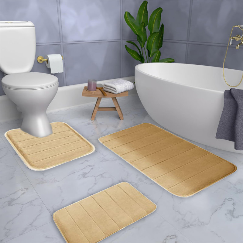Ensemble de tapis de salle de bain 3 pièces