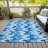Washable Abstract Indoor / Outdoor Rug-109570291