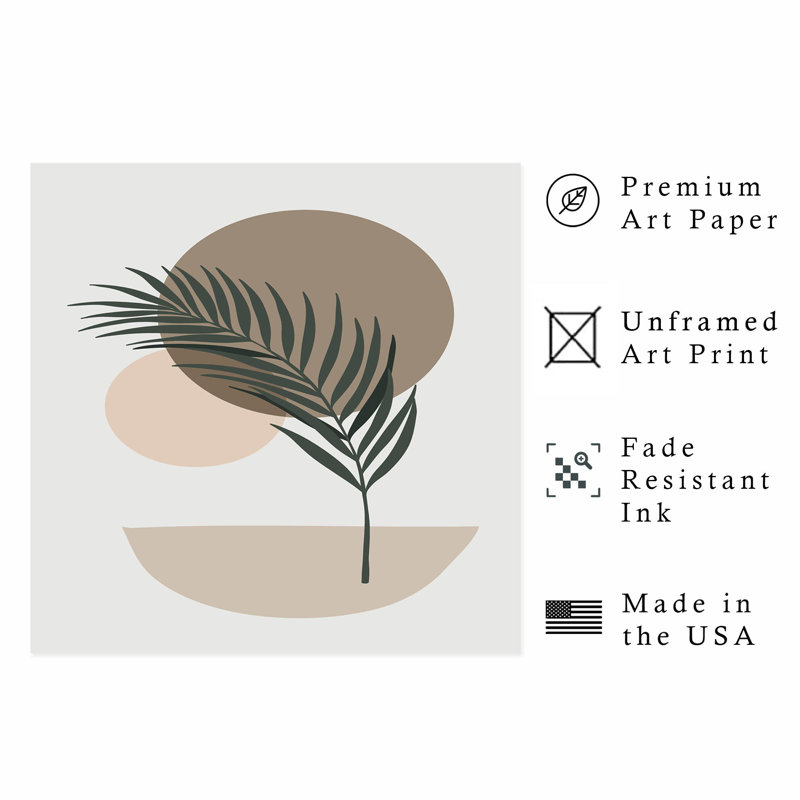 «Botanical Bohemian Love», reproduction d'art non encadrée, H 18 po x l 18 po