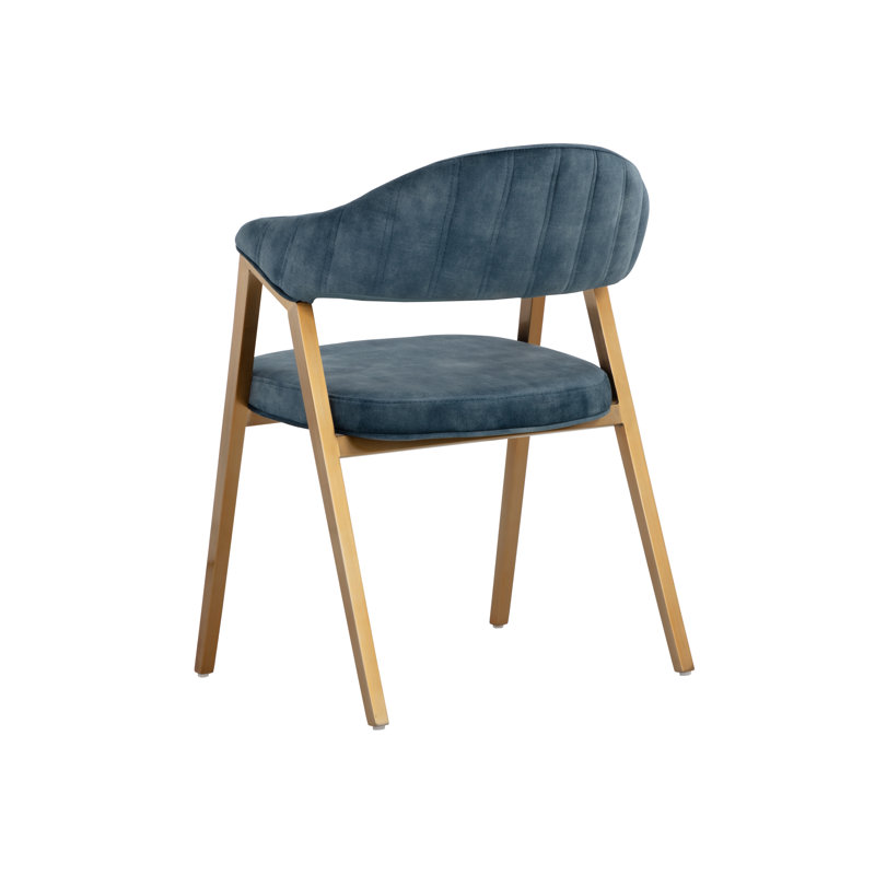 Burgos Upholstered Arm Chair, Blue