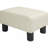 Ottoman Foot Rest, Small Foot Stool with Linen Fabric Upholstery and Plastic Legs, Cube Ottoman for Living Room-31207533