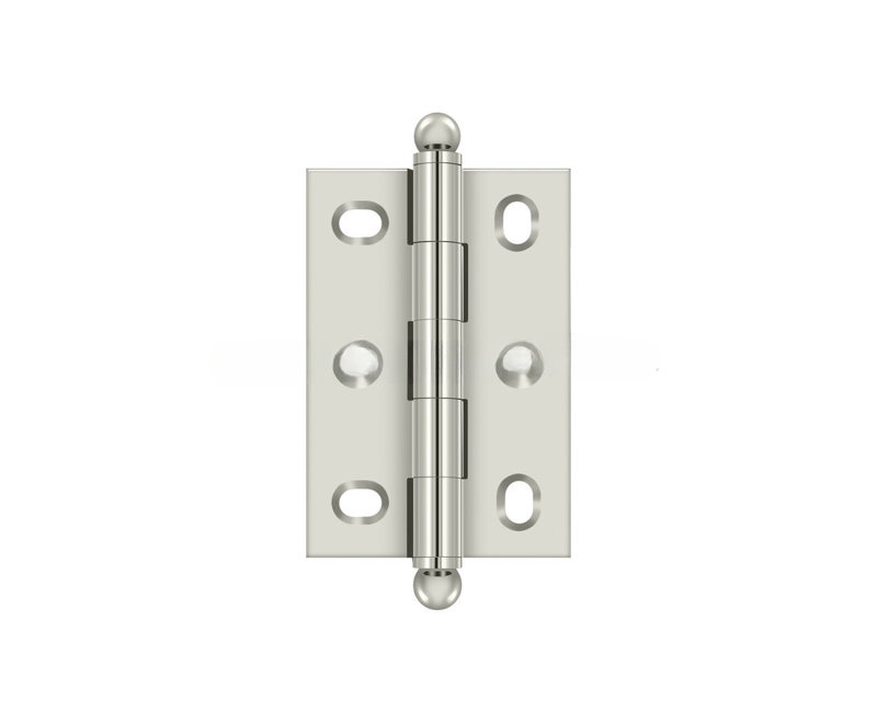 2.5'' x 1.75'' Butt Bearing Hinge, Polished Nickel