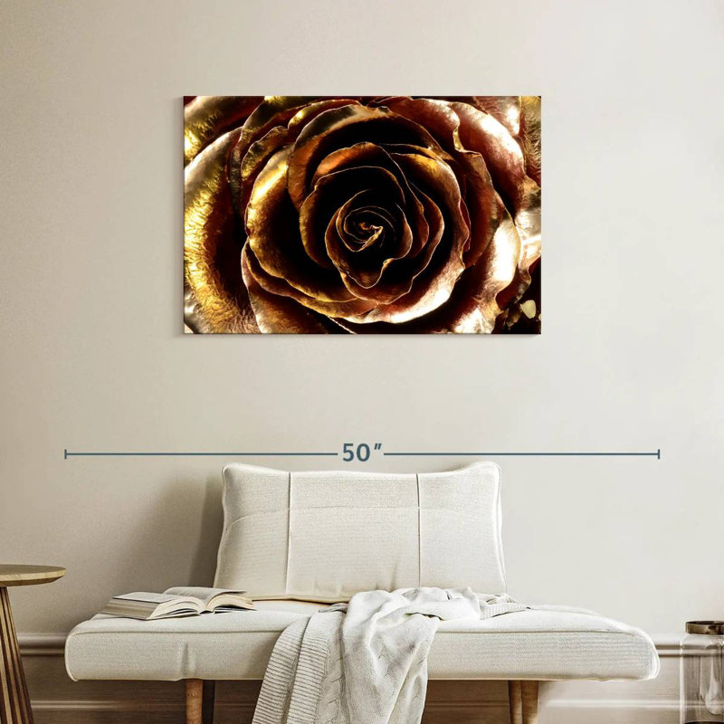 Harnek Gold Painted Rose