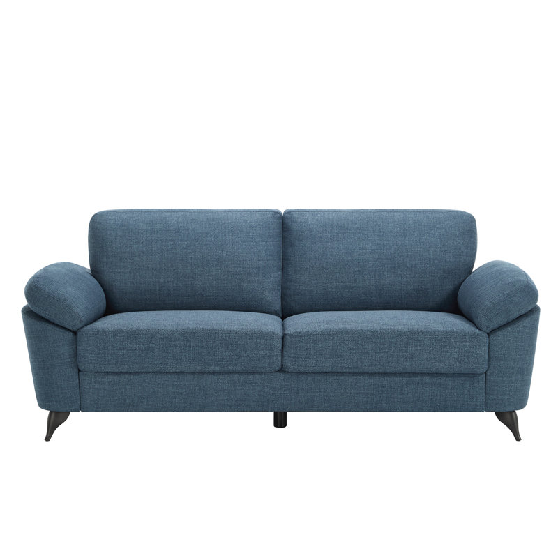 Sabita 5 Seater Linen Sofa, Blue