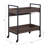 Jerrick Walnut & Black Finish Serving Cart