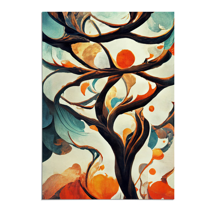 Abstract Tree Branches No.7 - Wall Art, Paper, 59.4cm H x 42cm W, No Matte