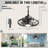 20" Outdoor Ceiling Fan With Light And Remote, Waterproof Caged Ceiling Fan, Dimmable Light For Patio, Bedroom And Kitchen, Black-2119489941
