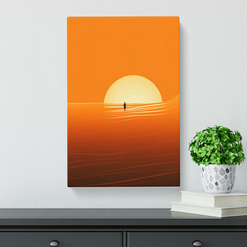 Surfing Minimalism - Wrapped Canvas, 76cm H x 50cm W x 3cm D