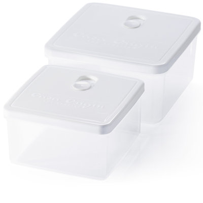 Ensemble de rangement à repas carré pour 2 contenants