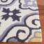 Tapis intérieur / extérieur gris / ivoire crocheté à la main Dilpreet-16761911