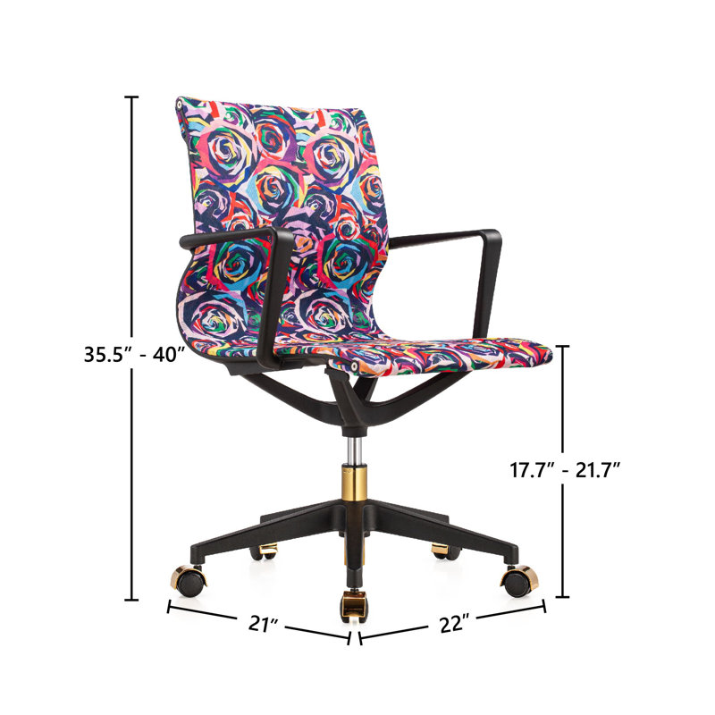 Task Chair, Gold/Black