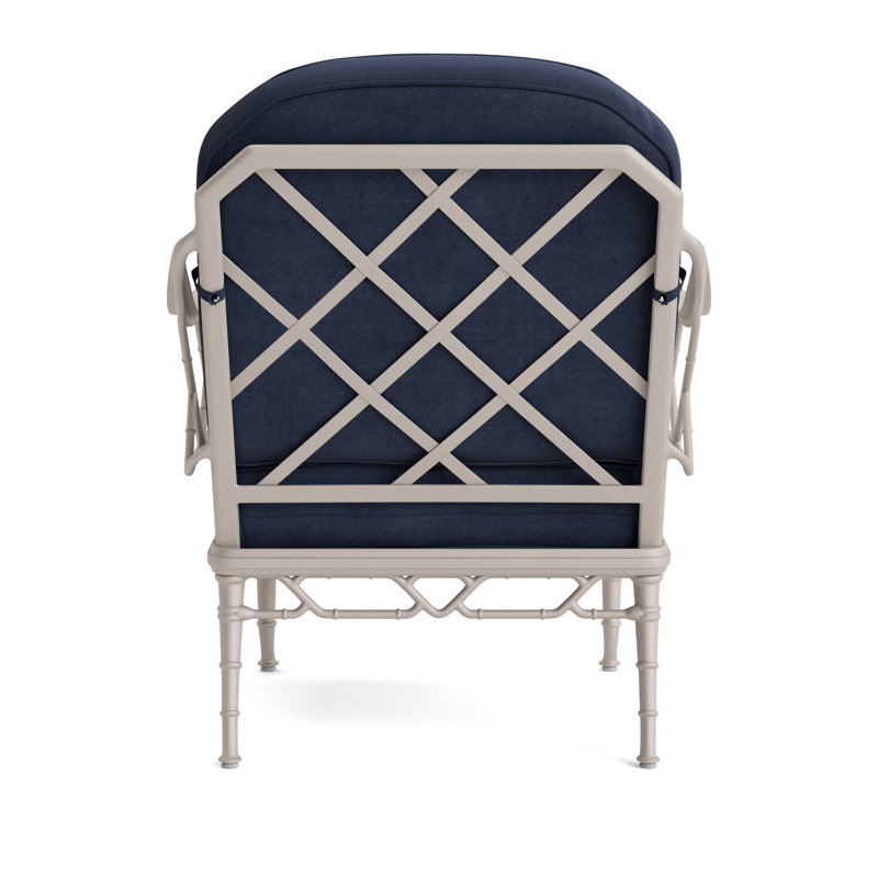 Calcutta Outdoor Lounge Chair, Dove Smooth, Fusion Neptune